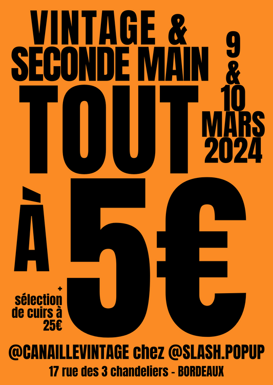 ÉVENT BORDEAUX : VINTAGE ET SECONDE MAIN À 5€