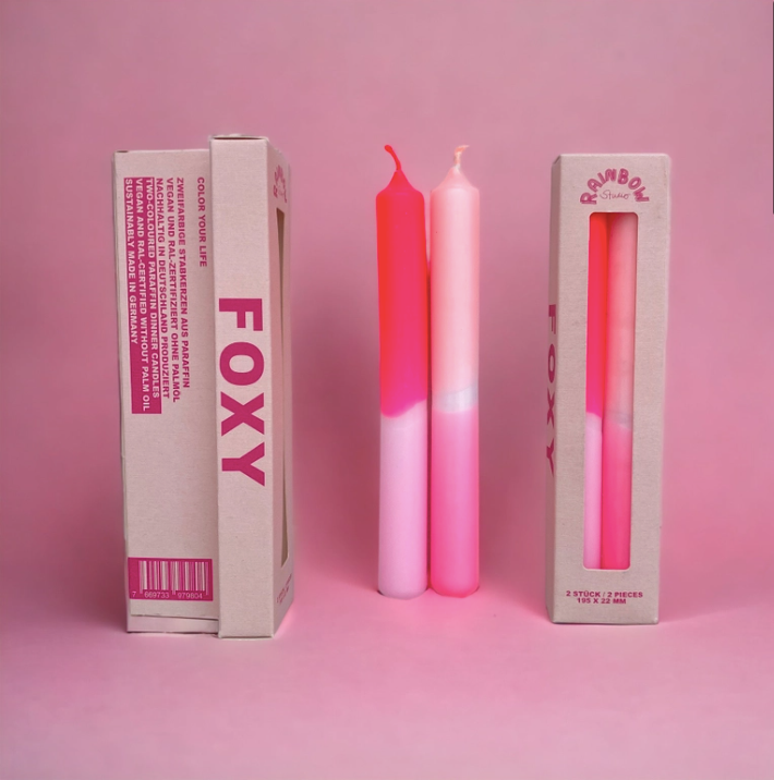Bougies Rainbow Studio * FOXY