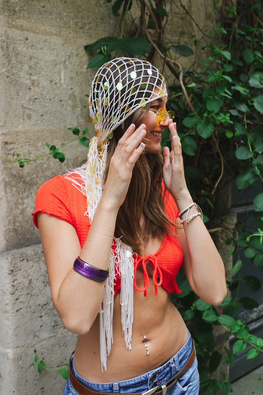 Crop top manches courtes