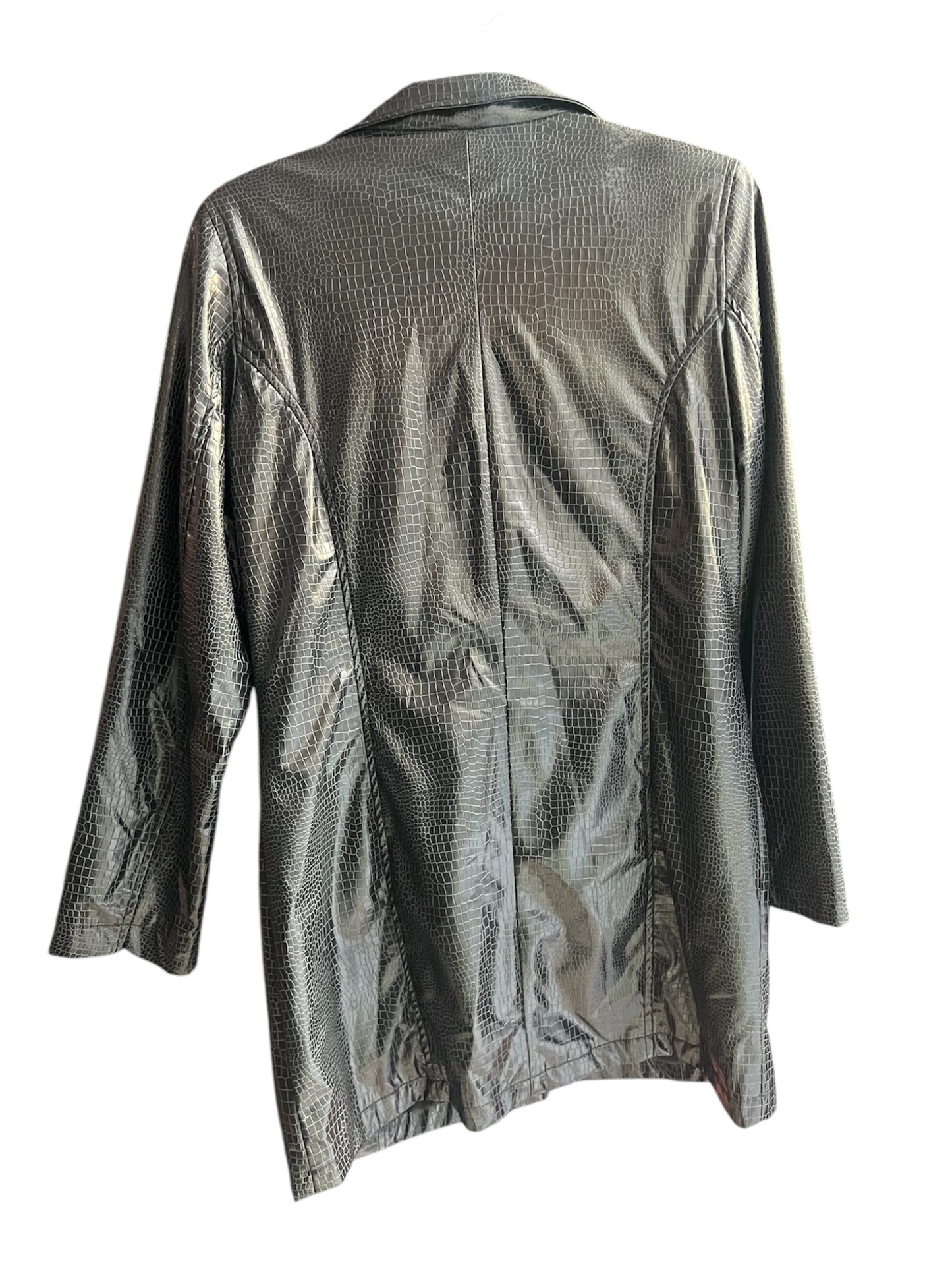 Veste vinyle croco Y2K