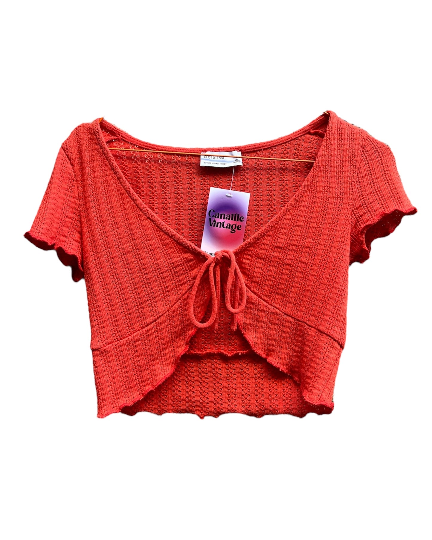 Crop top manches courtes