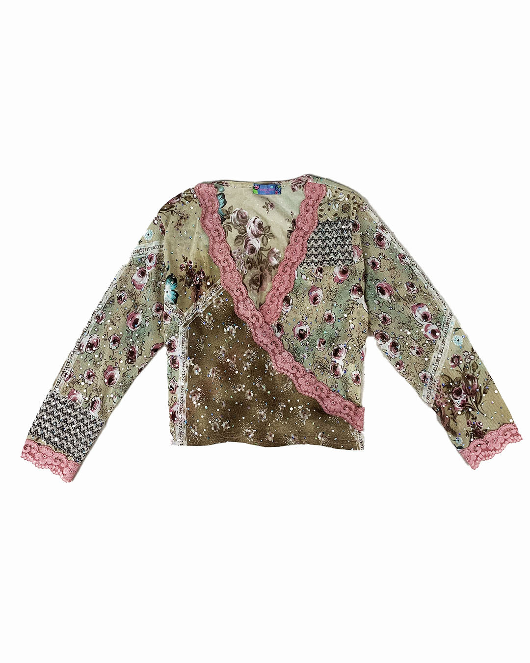 Top elegante con paillettes, bordeaux --65%