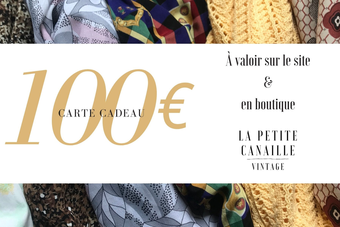 Carte cadeau d'une valeur de 100€