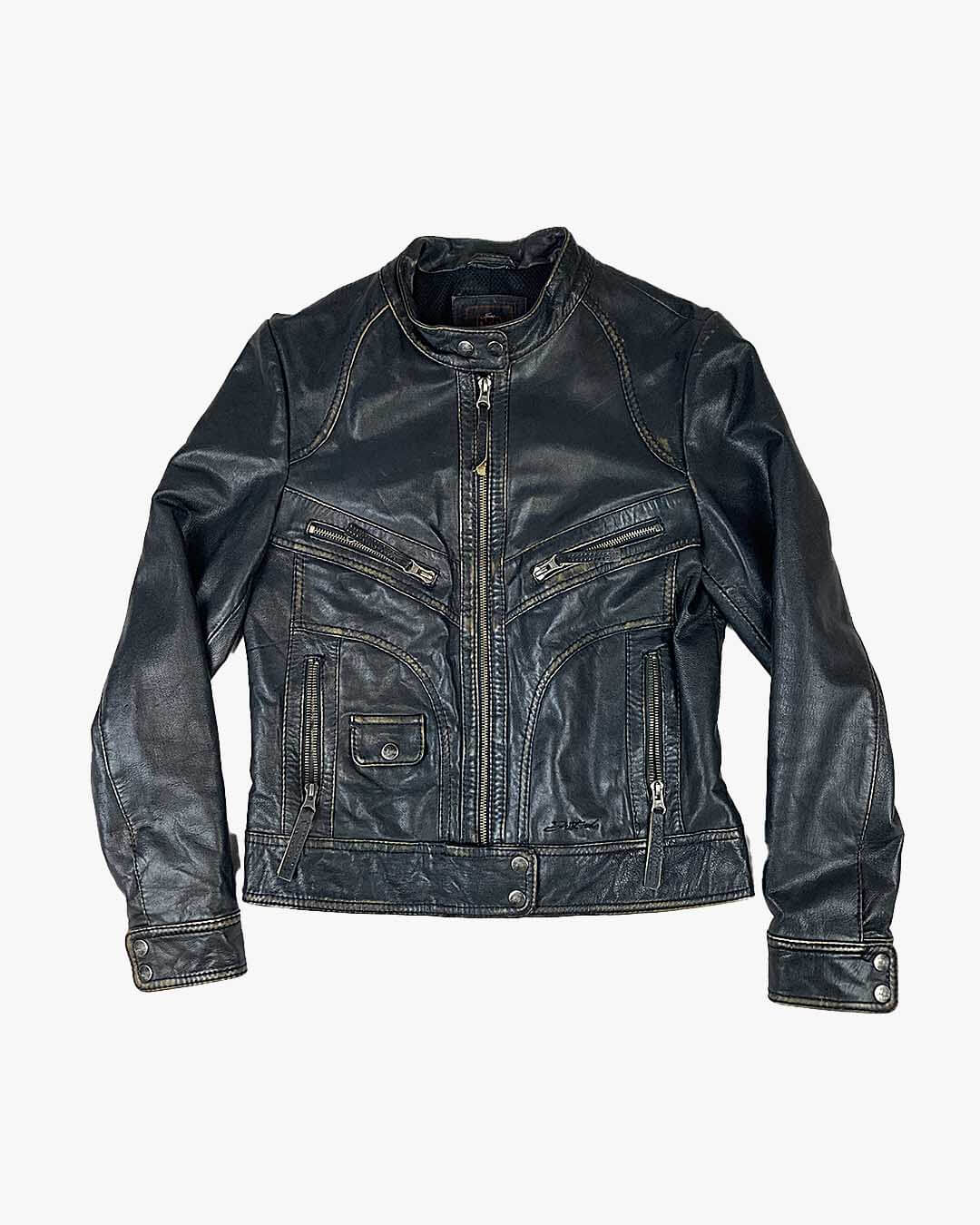 Veste cuir multitpoche Redskins avant