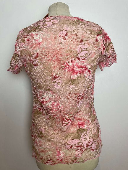 Top rose dentelle 2000