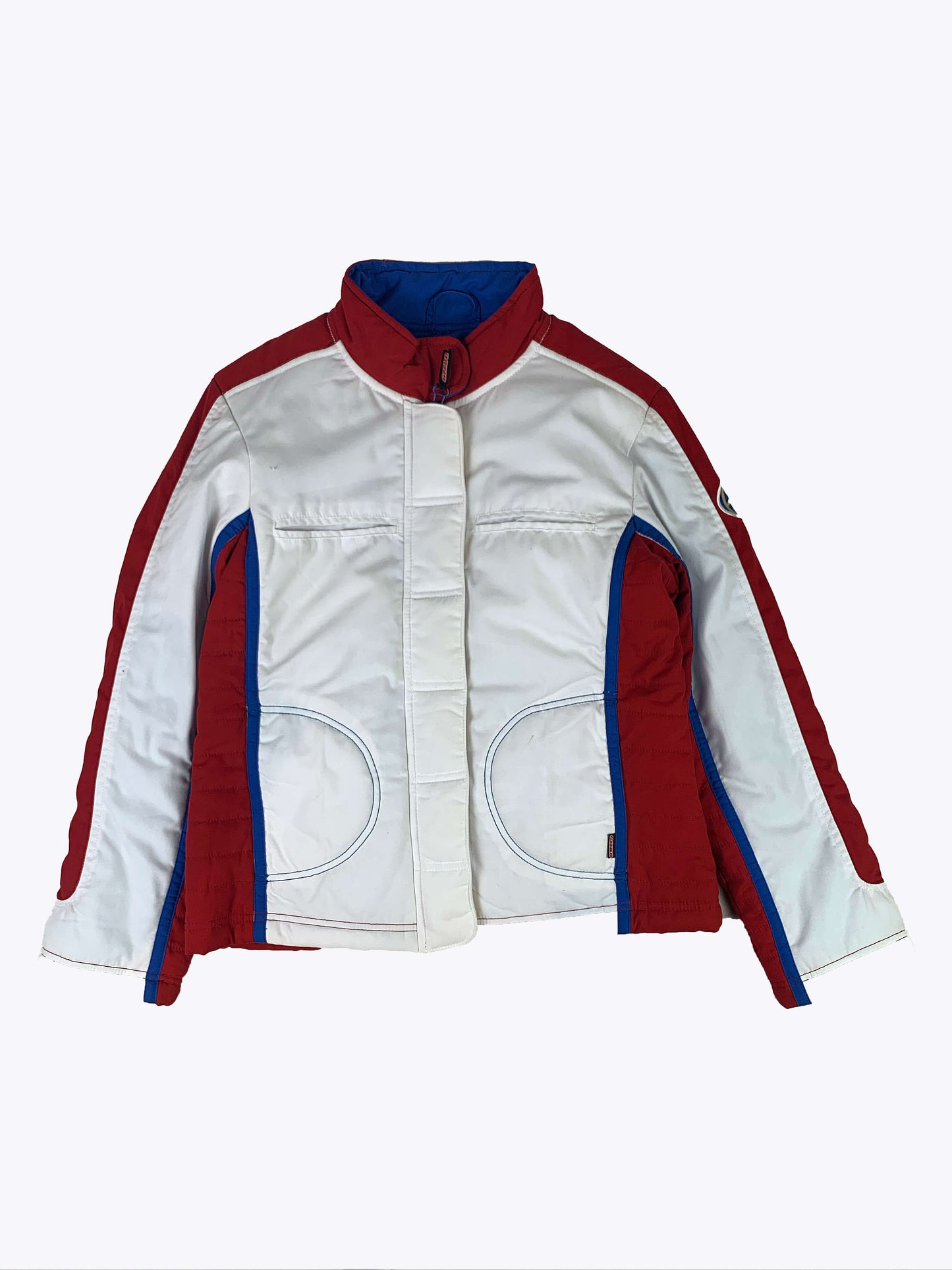 Veste bleue et rouge Y2K