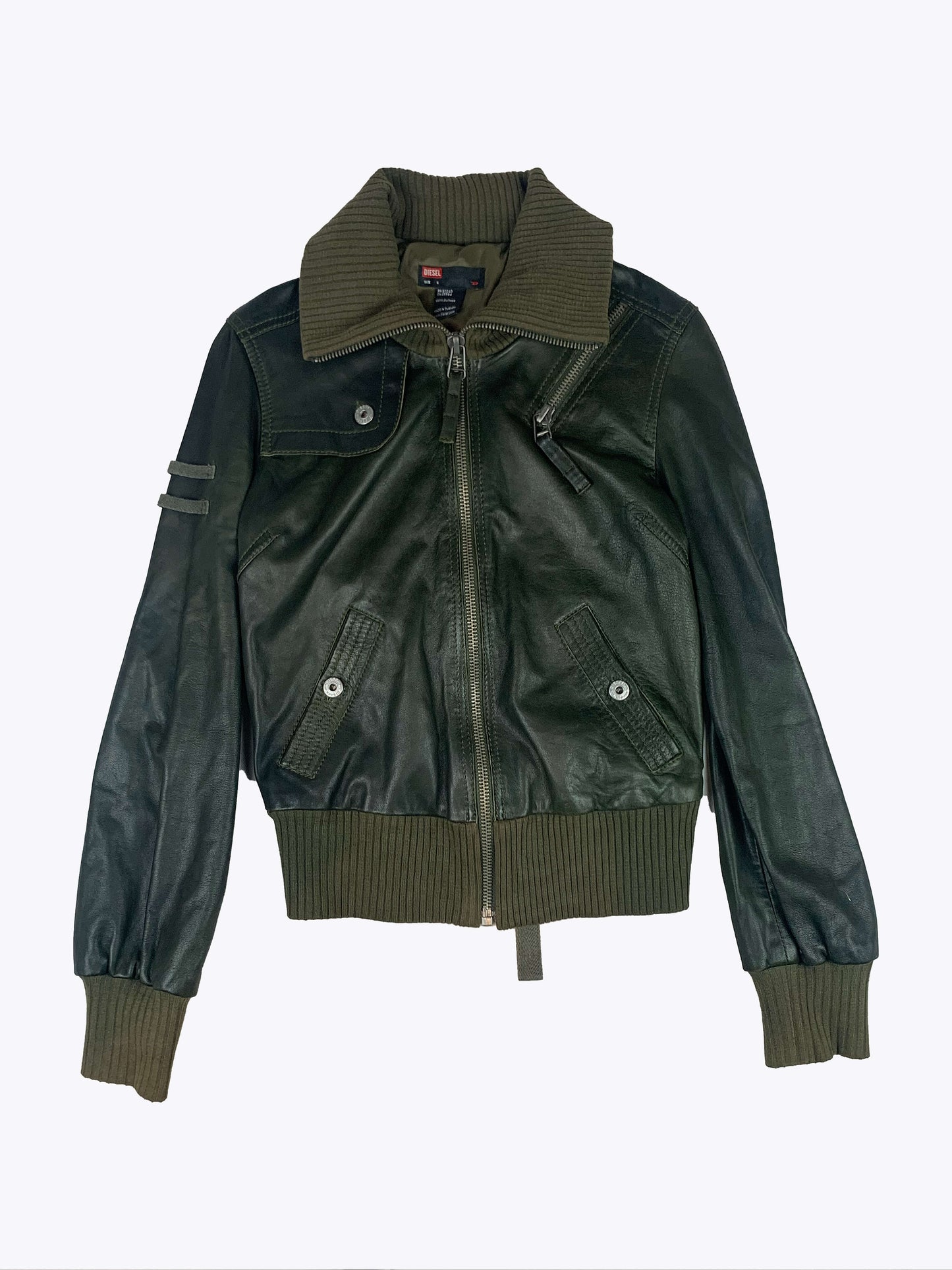Veste bomber diesel verte face