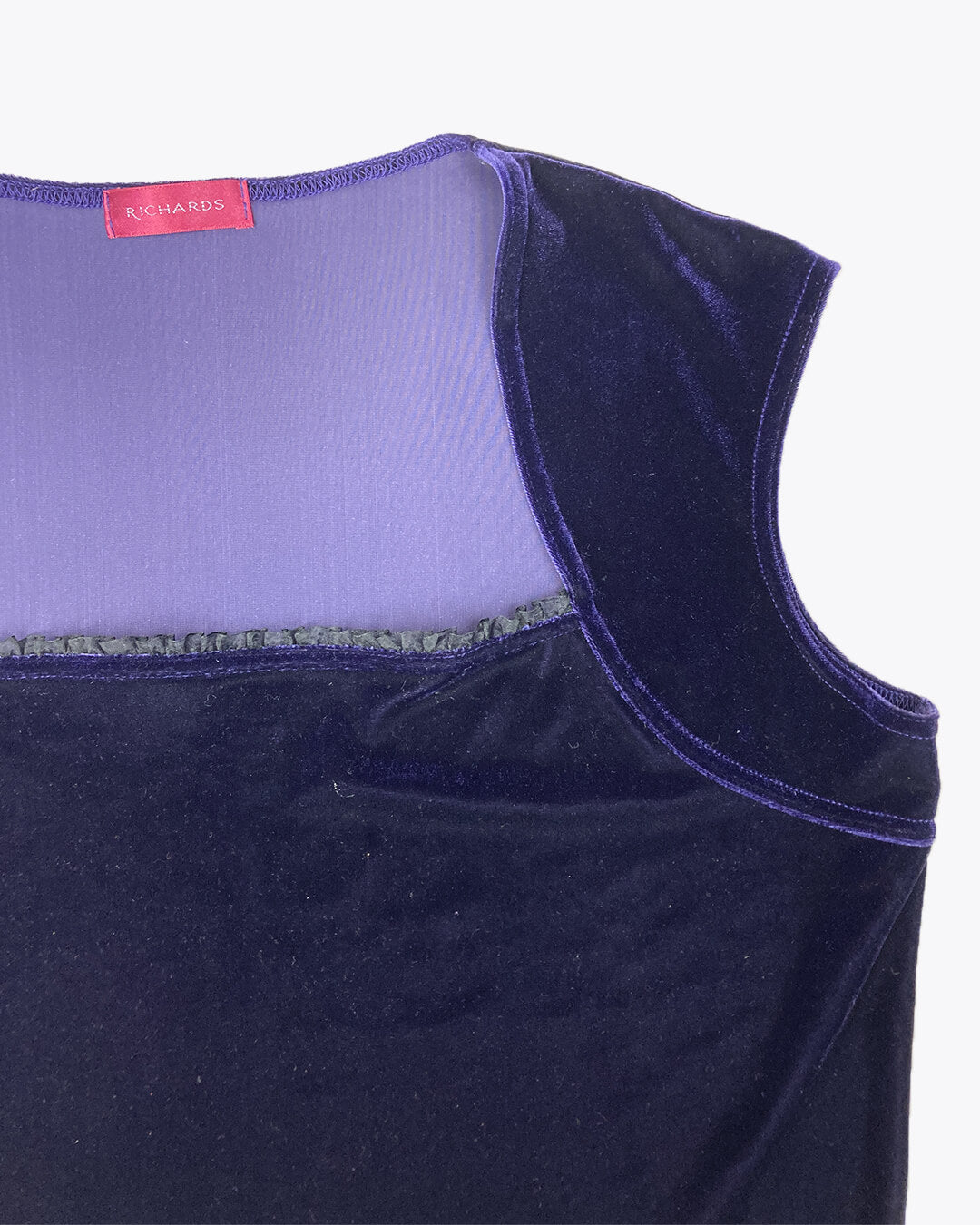 top velours violet Y2K