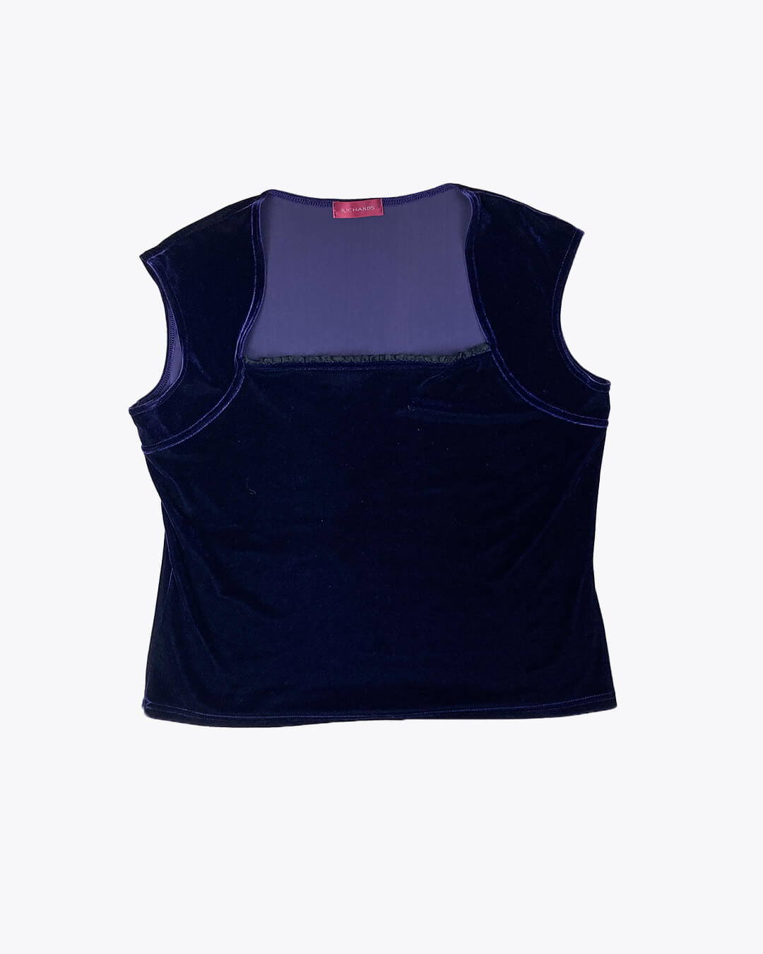 top velours violet Y2K