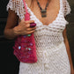 Sac crochet et sequins