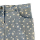 Canaille Vintage vous propose une pièce de seconde main sélectionnée avec soin.
Une mini-jupe en jean avec des motifs d'étoiles blanches de différentes tailles. Cette courte jupe est en taille 36.
Cette pièce de seconde main est à retrouver dans notre friperie au 39 rue des Bahutiers dans le centre-ville de Bordeaux ou sur le site internet : www.canaillevintage.com