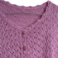 Top lilas en crochet