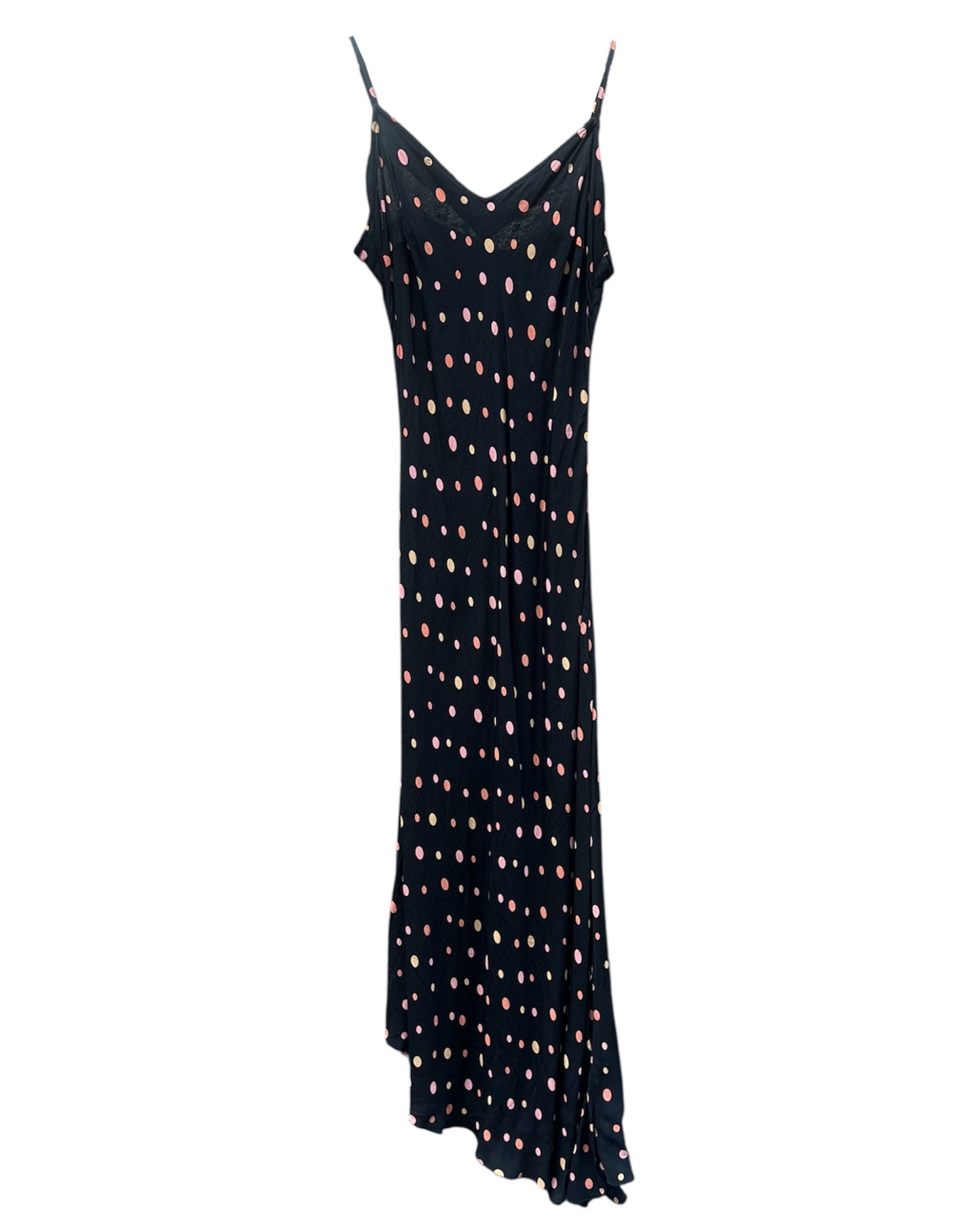 Robe longue à pois