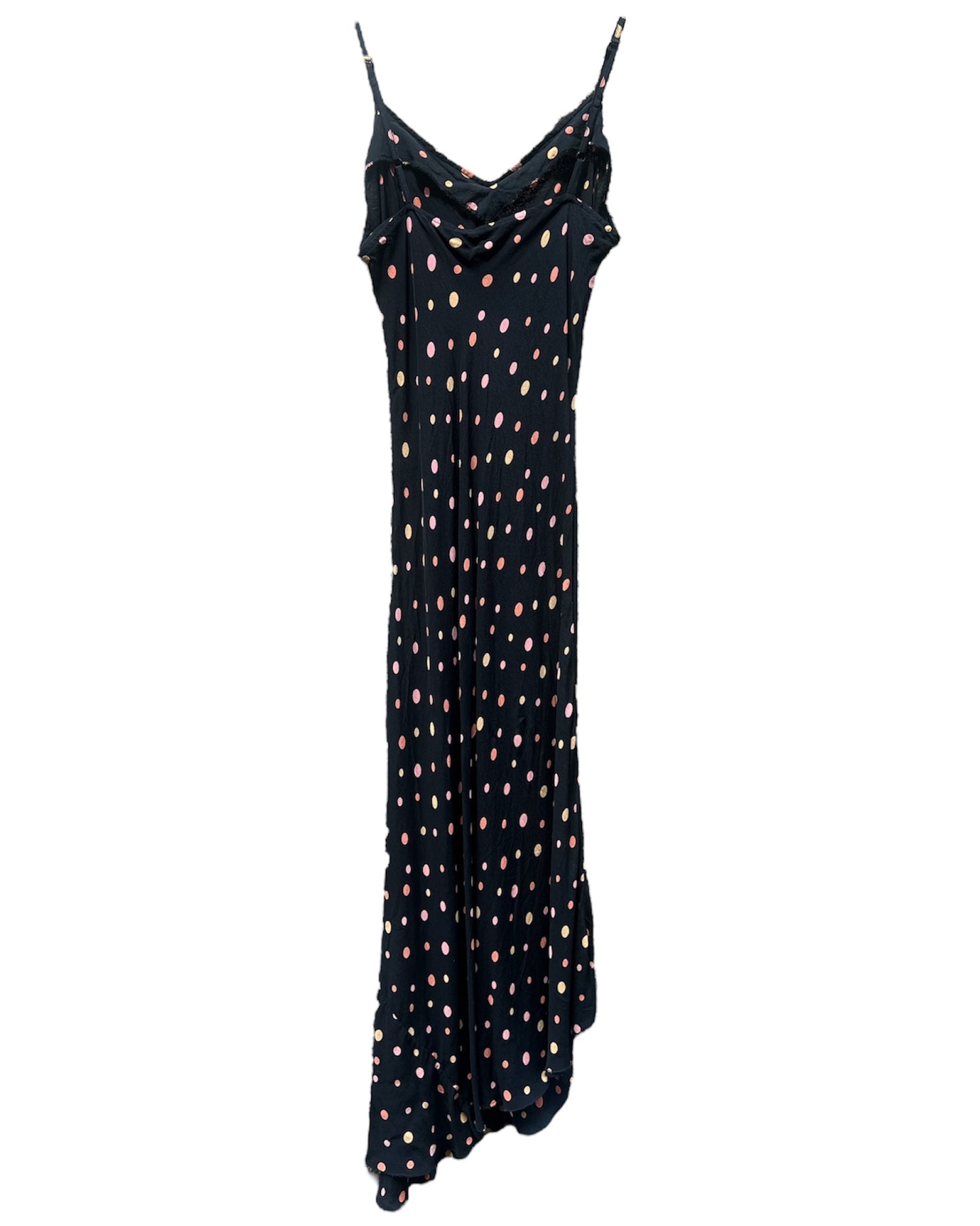 Robe longue à pois
