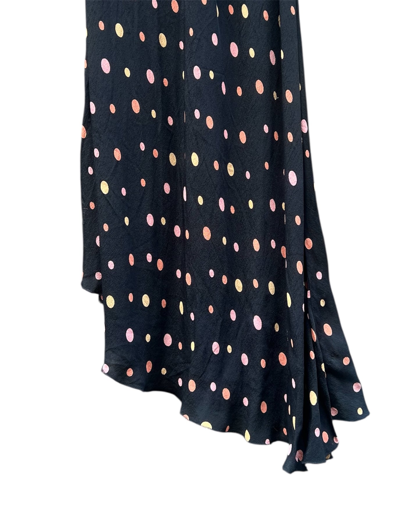 Robe longue à pois