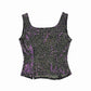 top léopard et paillettes bustier Y2K vintage friperie