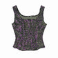 top léopard et paillettes bustier Y2K vintage friperie