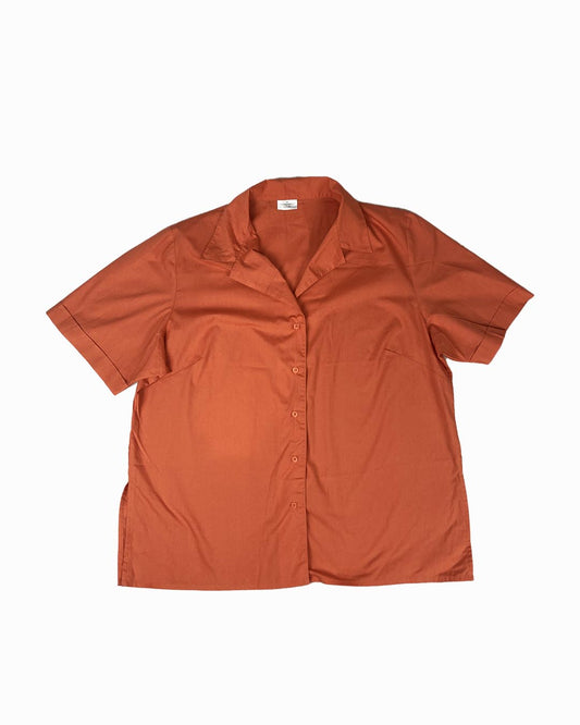 chemise vintage orange - friperie bordeaux
