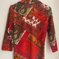 chemise vintage bordeaux