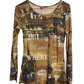 Top en mesh vintage y2K