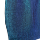 Jupe courte bleu métalisée vintage. 