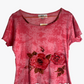 Top rose Y2K femme