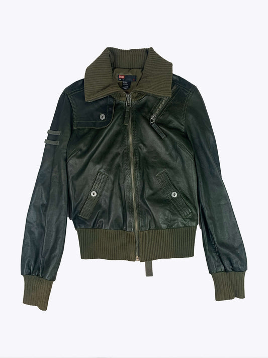 Veste bomber diesel verte face