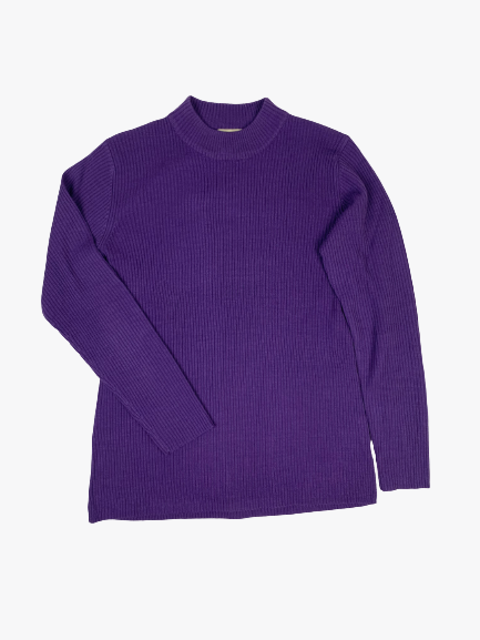 Col roué violet en maille  vintage 