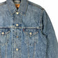 Détail poche veste en jean levis 