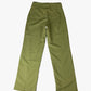 Pantalon fluide vert vintage