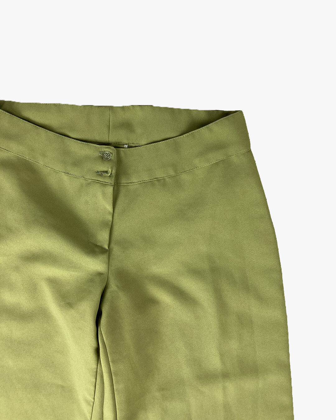 Pantalon fluide vert vintage