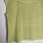 Top crochet jaune vintage