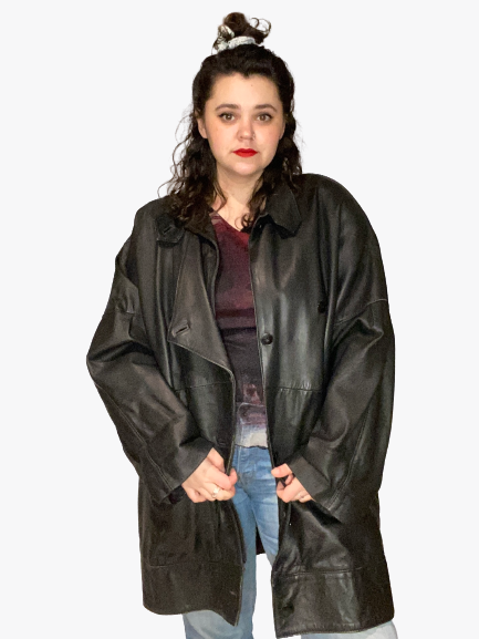 Veste vintage en cuir